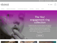 Tablet Screenshot of elementjewellery.com